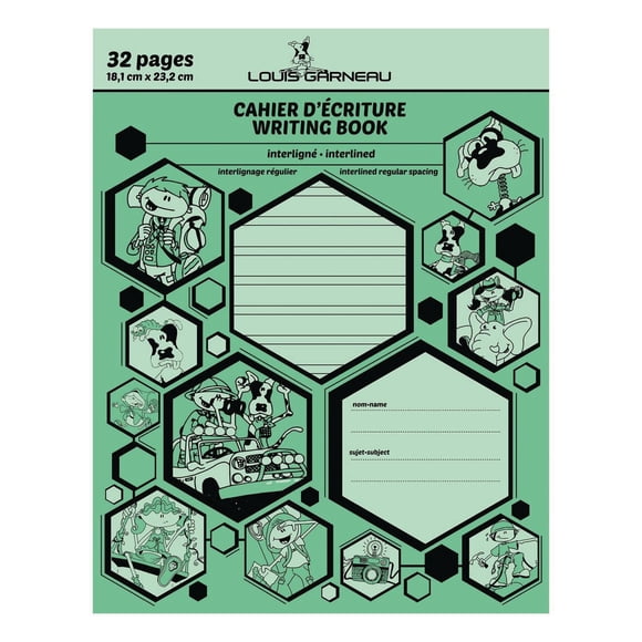 Louis Garneau cahier d'écriture