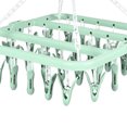 thumbnail image 3 of 32 Clip Folding Hanger Laundry Clip Rack Laundry Hanger With Clips Clothes Drying Hanger With Clips Drying Rack 32 Clip Folding Hanger 360 Degree Rotation Household Laundry Clip, 3 of 5