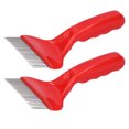 thumbnail image 4 of Haofy 2 Pcs 21 Dents Fourchette de Débouchage en Acier Inoxydable Outils d'Apiculture, 4 of 8