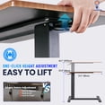 thumbnail image 2 of IMGadgets Height Adjustable Desk 31.5x16 inch (BOURBON) | Standing  Desk table for Work and Home| Overbed C- Table Desk  | Sit Stand computer desk table, 2 of 6