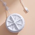 thumbnail image 4 of Portable Mini Washing Machine Turbine USB Powered Laundry Washer with Suction Cups Compact Travel Washer for Home Apartment RV Dorm Socks Underwear Cleaning Device, 4 of 9
