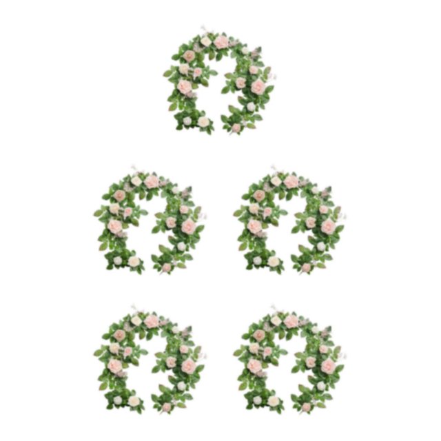 Youkk Fleurs Artificielles Intérieur Ou Extérieur à l'Apparence Réaliste Rose Longue Durée 5Ensemble