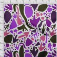 thumbnail image 4 of oneOone Cotton Poplin Green Fabric Geometric Abstract Floral Craft Projects Decor Fabric Printed By The Yard 42 Inch Wide, 4 of 4