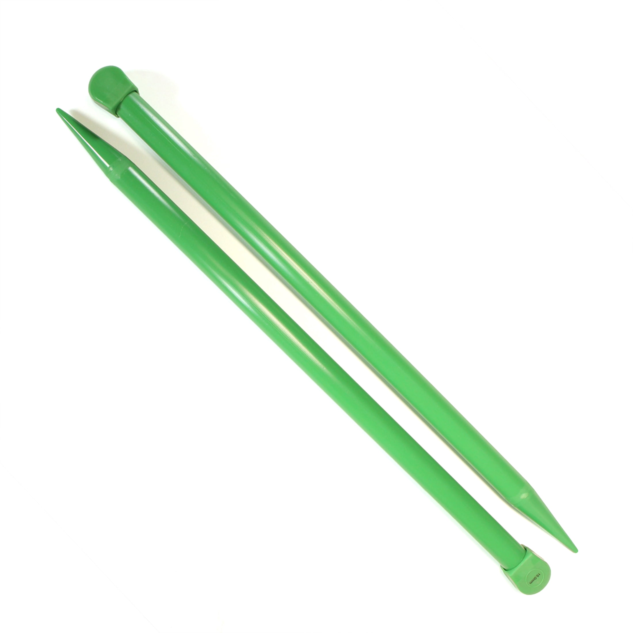 LOVE KNITTING Aiguilles à tricoter droites, plastique ABS, 35 cm (14 po), 15 mm (US P/Q)