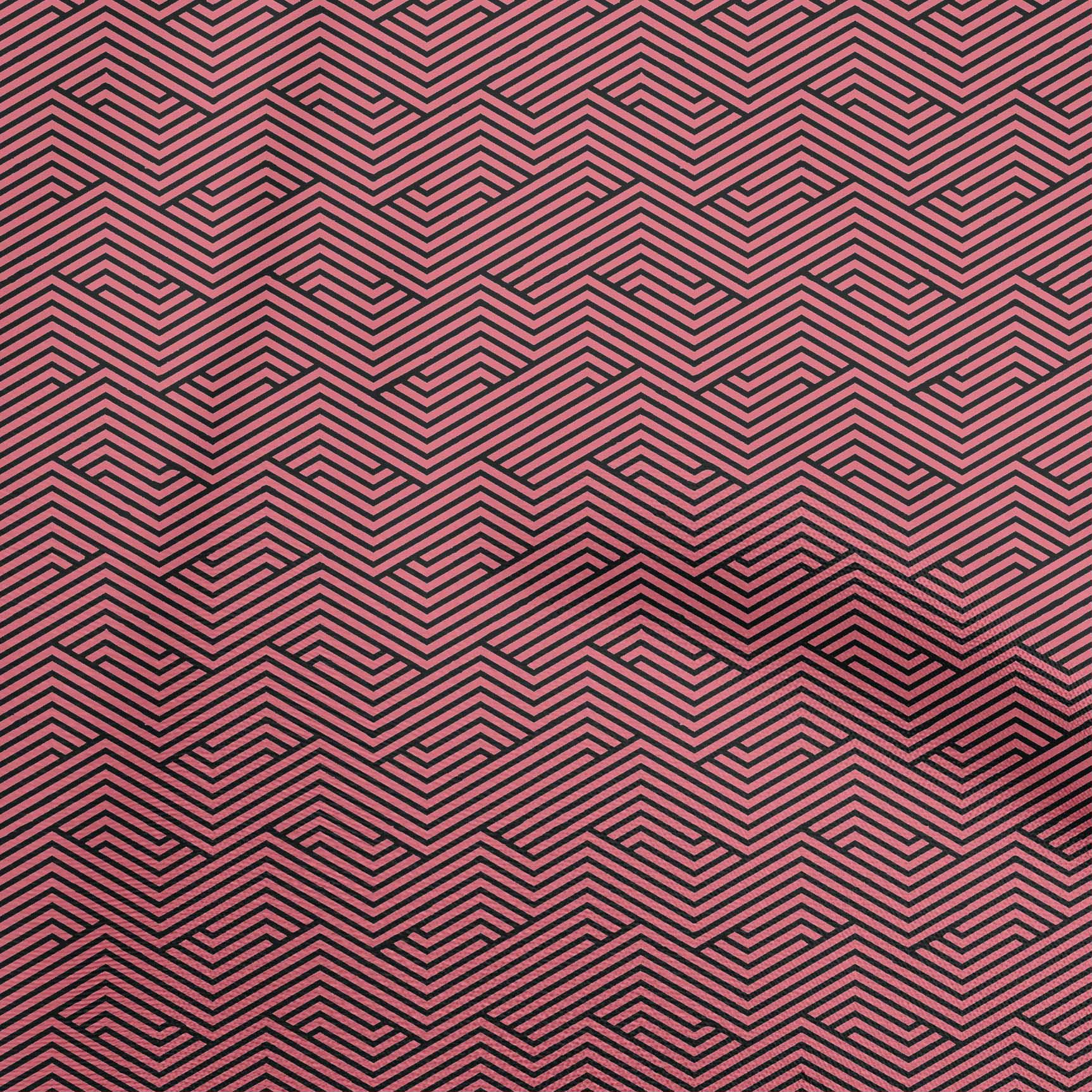oneOone Rayon Pink Fabric Moire Fabric For Sewing Printed Craft Fabric By The Yard 56 Inch Wide