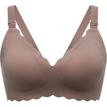 Momcozy Soutiens-gorge d'Allaitement pour l'Allaitement, Soutien-Gorge de Grossesse et de Maternité Sans Coutures, Sans Armatures, Classique, avec Bande Gélifiée, Soutien, Soutien-Gorge d'Allaitement