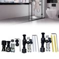 thumbnail image 4 of Ensemble Complet pour Fixation de Toilette Kit d'Installation en Plastique et Acier Inoxydable Kit de Fixation de Toilette Construction en Plastique Robuste, 4 of 9