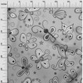 thumbnail image 3 of oneOone Cotton Flex Light Gray Fabric Butterflies Craft Projects Decor Fabric Printed By The Yard 40 Inch Wide-DR, 3 of 5