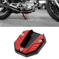thumbnail image 4 of Motorbike Motorcycle Kick Stand Coaster Universal Easily Install Professional Accessory Aluminum Alloy Stable Replacement Study Anti Slip Red, 4 of 8
