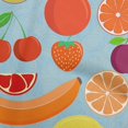 thumbnail image 1 of oneOone Cotton Poplin Sky Blue Fabric Fruits Sewing Craft Projects Fabric Prints By Yard 56 Inch Wide, 1 of 4