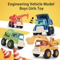 thumbnail image 2 of DEBGFS Engineering Truck Toys Simulation Excavator Dump Truck Mixer Trucks Inertial Drive Forward Vehicle Toy No Battery Required Mini Construction Vehicle Model Boy Toy Children Gift,red, 2 of 8