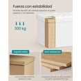 thumbnail image 4 of SONGMICS 43 Inches Folding Storage Ottoman Bench, Storage Chest, Footrest, Padded Seat, Cloud White ULSF702, 4 of 5