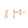 thumbnail image 1 of CHOK Sterling Silver Stud Earrings  14K Gold, 1 of 6