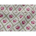 thumbnail image 4 of oneOone Tissu Jersey Viscose Imprimé Diamant/feuilles & Roses Floral au Mètre 60 Pouces de Large, 4 of 5