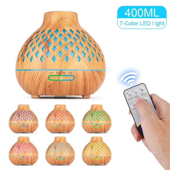 EGNMCR Humidifiers for Bedroom Aroma Diffuser Auto Shut Off, 400ml Essential Oil Diffuser with Diamond-Shaped D Aroma Diffuser