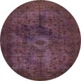 thumbnail image 1 of Ahgly Company Tapis d'Intérieur Ronds Abstraits Rouges Abstraits pour Aire, 4 Pieds Rond, 1 of 6