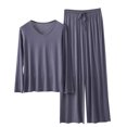 thumbnail image 2 of Weiqiqre Ensembles de Pyjama pour Femmes Pyjamas Rafraîchissants Ensembles Assortis d'Été Manches Courtes Ensemble de Détente Femmes, 2 of 3