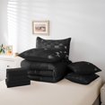 thumbnail image 5 of YST 7 Piece Gray White Abstract Plaid Bed in a Bag, King, 100% Polyester Microfiber, 5 of 5