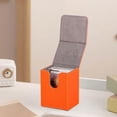 thumbnail image 2 of HILABEE Card Deck Box Game Card Storage PU Leather Lightweight Premium Holds 100 Orange, 2 of 9