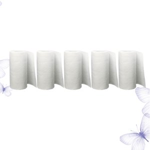 OULII 5 Rolls Paper Towel Bulk Oil Absorption White for Young People