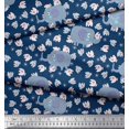 thumbnail image 3 of Soimoi Rayon Fabric Cute Elephant Kids Print Sewing Fabric Yard 56 Inch Wide, 3 of 3