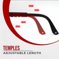 thumbnail image 4 of PRISP Lunettes de Sécurité Sport en Polycarbonate - Lunettes de Protection pour les Yeux pour Pickleball, Racquetball, Squash, Basketball; Lunettes Enveloppantes de Protection avec Sangle Ajustable et Tempes, pour Hommes et Femmes, 4 of 9