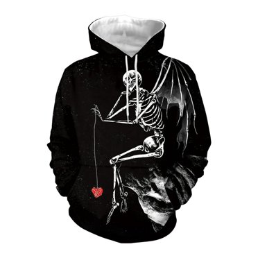 Chandail en Molleton Tendance pour Hommes Imprimé Street Hip-hop Chandail à Capuchon Mode Chandail Activé s