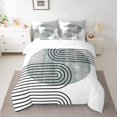 thumbnail image 2 of YST Mid Century Modern Minimalism 7-Piece Comforter Set, Navy Blue Grunge, Full, 2 of 4