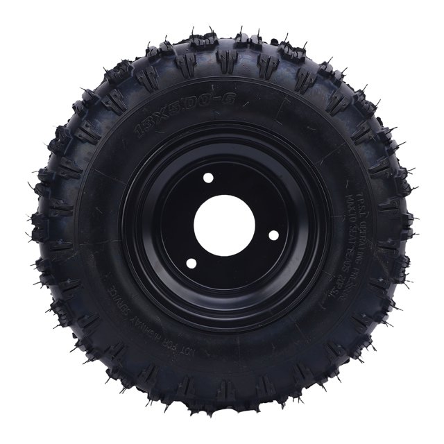 13x5.00-6 Wheel Rim Tire Assembly, Enhanced Traction 6 Inch Go Kart Wheel Rim Tire Assembly for Lawn Mower