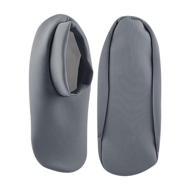 Voxware Lot d'Huile de Ricin pour les Pieds Chaussettes de Pieds Réutilisables Antidérapantes Lavables Enveloppements Matériau Polyester Acrylique Doux pour Activités de Sommeil Convient pour la Maison Intérieur Gris