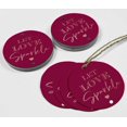 thumbnail image 4 of Inkdotpot Let Love Sparkle Wedding Bottle Tag Real Rose Gold Foil Favor Hang Tags Pack Of 100, 4 of 6