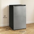 thumbnail image 3 of HOMCOM 2.1 Cubic Feet Compact Mini Freezer with Adjustable Temperature, 3 of 10