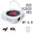thumbnail image 1 of Lecteur DVD Lecteur VCD Lecteur de Musique CD Bluetooth 5.0 Haut-Parleur Intégré, Portable, 1 of 5