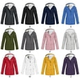 thumbnail image 2 of Spring Military Full-Zip Removable Hooded Cotton Mid-Long Parka Jacket Coat for Women, 2 of 3