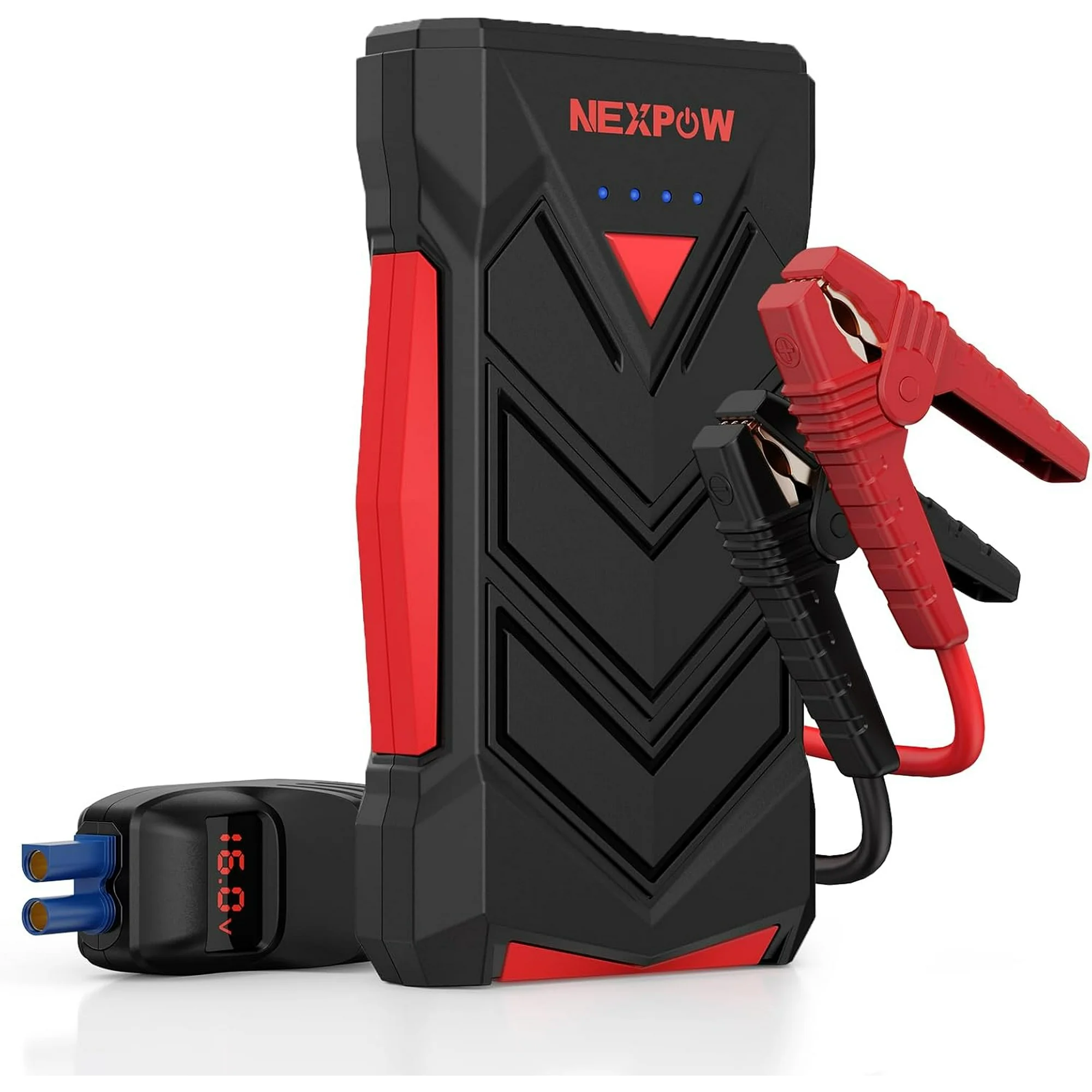 Refurbished Nexpow T11F Portable 12V Car Battery Jump Starter Pack with USB Quick Charge (up to 7L Gas or 5.5L Diesel Engine)