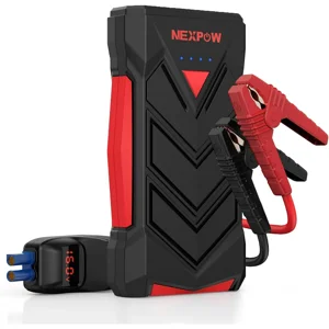Refurbished Nexpow T11F Portable 12V Car Battery Jump Starter Pack with USB Quick Charge (up to 7L Gas or 5.5L Diesel Engine)