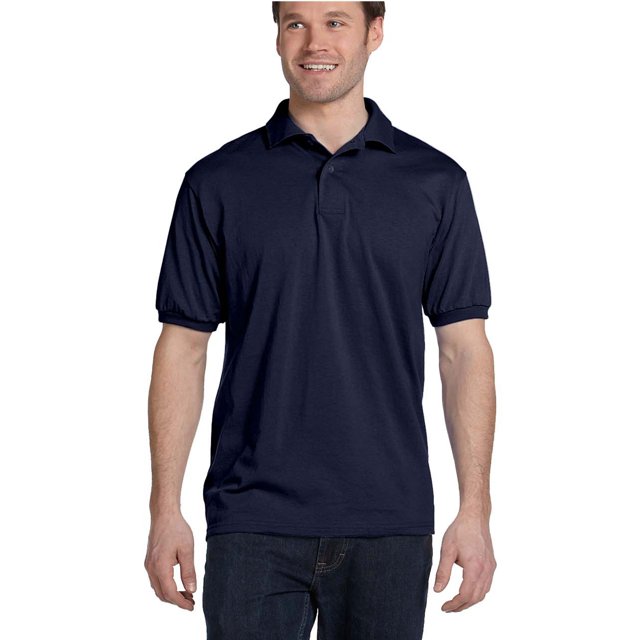 Hanes Polo Jersey Comfortblend Ecosmart pour Adulte, Style 054X