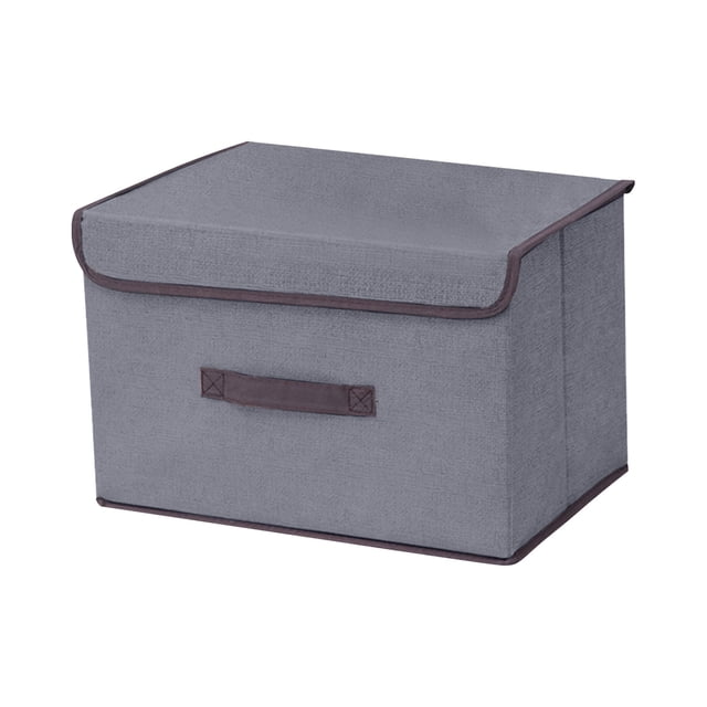 HOARBOEG Cotton And Linen Cloth Covered Storage Box Clothing And Debris Storage Artifacts Household Daily Collapsible Washing Box