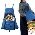 thumbnail image 1 of Gardeners Apron with Quick Release Pockets Water- Fabric Adjustable Back Straps for Fruit Picking and Yard Work, 1 of 6