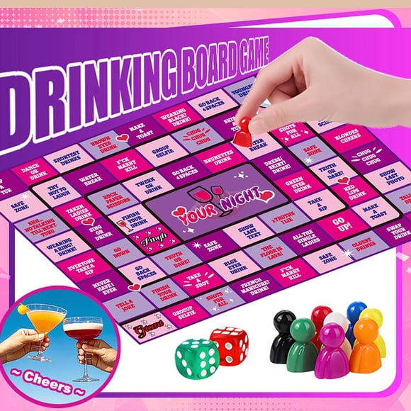 Riforla Jeu de Société de Soirée pour Filles en Cuir, Jeu de Cartes de Table pour Ados, Activités Familiales en Intérieur pour Enfants de 7 à 14 Ans, Jeux de Table, Violet