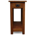 thumbnail image 3 of Leick Furniture Mission Wood End Table in Medium Oak Brown, 3 of 7