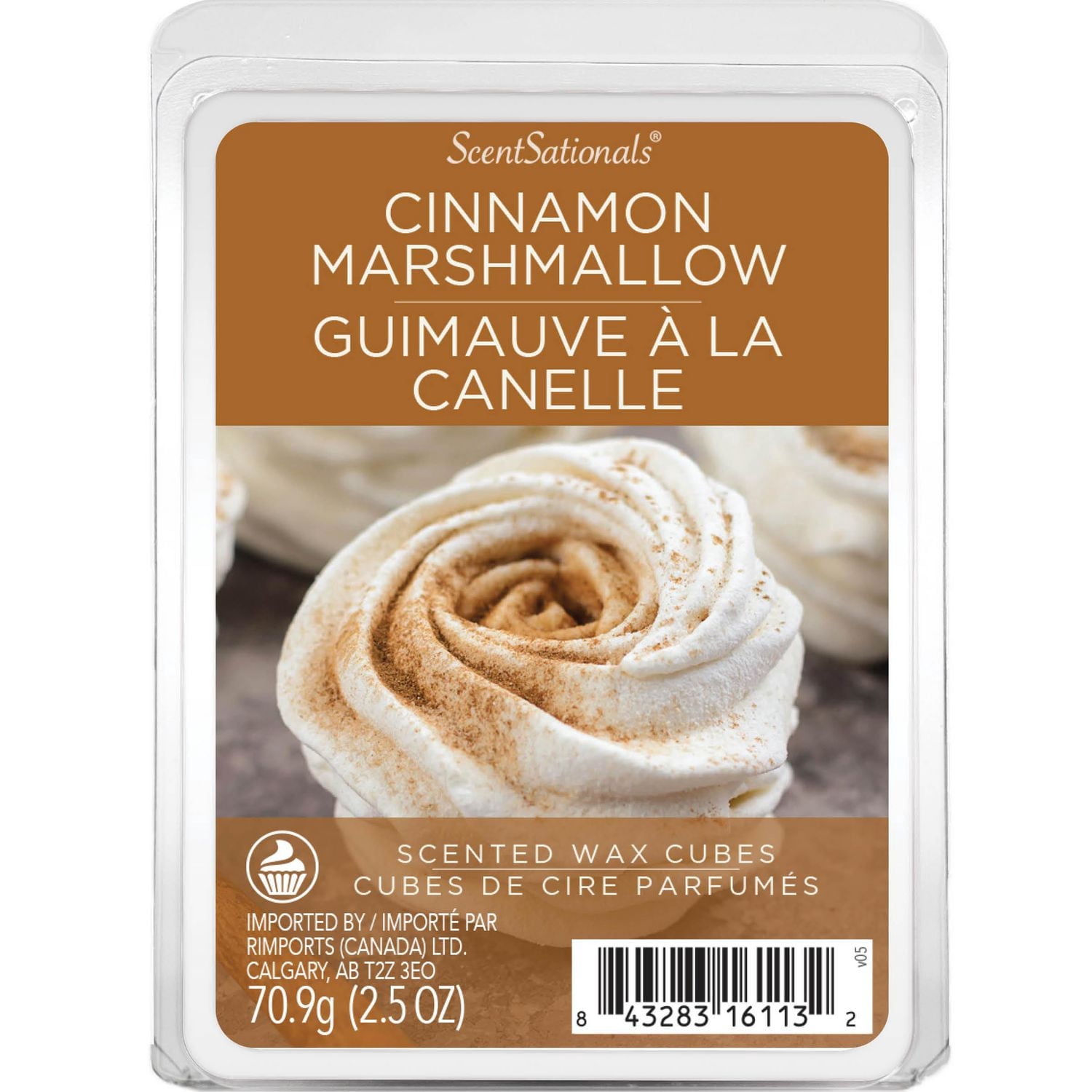 ScentSationals, Cubes de cire parfumés - Guimauve à la cannelle