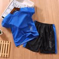 thumbnail image 2 of MAOWAPLG Chemises pour Filles Mode Garçon Manches Courtes Décontractées Col Rond Short Costume de Sport, 2 of 9