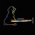thumbnail image 2 of relayinert Stay Safe And Be Seen With Reflective Car Stickers Funny Dog Moving Tail Decal Vinyl Car Sticker white cat, 2 of 6