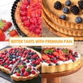 thumbnail image 2 of Gutsdoor 9.5 Inch Tart Pan Nonstick Pie, Quiche Pan with Removable Bottom Round Quiche Baking Dish Pie Pans, 2 of 7