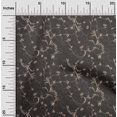 thumbnail image 2 of oneOone Polyester Spandex Dark Brown Fabric Asian Scroll Sewing Material Print Fabric By The Yard 56 Inch Wide, 2 of 4