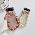 thumbnail image 3 of Cute Bear Étui Compatible avec Samsung Galaxy Z Flip 4, Étui Rigide Pc avec Bracelet, 3 of 5