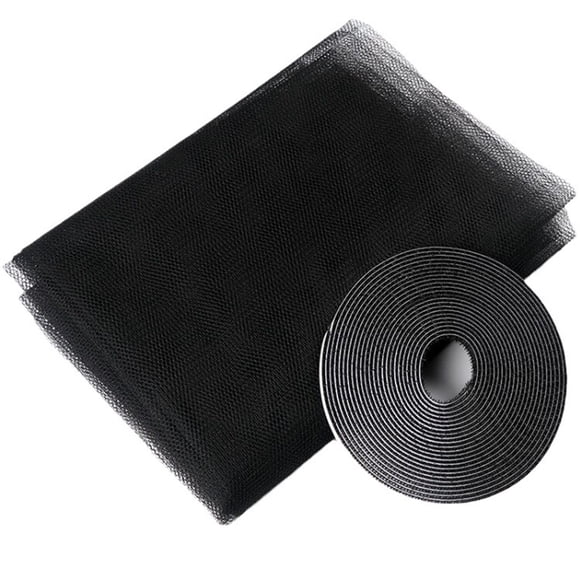 SDNall Heavy-Duty Window Screen Mesh, Reusable and Washable Indoor Fly Curtain for Doors, Convenient Self-Adhesive Installation for Mosquito Netting