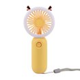 thumbnail image 1 of tredstone Compact Portable Fan With LED Night Light And Strong Wind For Travel And Shopping Cartoon Silent Fan Ginger, 1 of 1