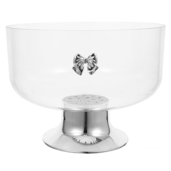CIMAXIC Party European Trifle Bowl With Pedestal Footed Dessert Bowl Round Dessert Display Stand For Desserts Fruit And Kitchen Table Home Party Decoration,8.98"X8.98"X7.17"